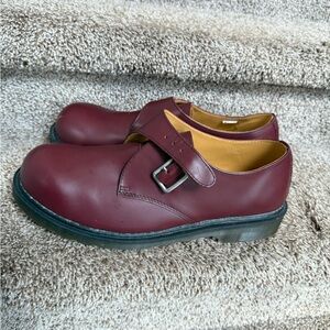 Dr. Martens Burgundy Leather Oxfords